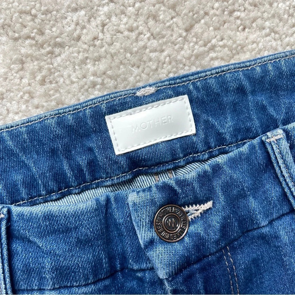 Mother High Waisted Looker Ankle Denim Hold Rush Baby Distressed Jeans Skinny - Picture 4 of 9